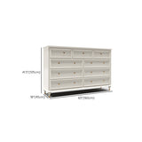 Traditional Storage Chest Solid Wood Dresser with 9/8/7/5 Drawers