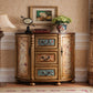 Cofensador de cofres de almacenamiento tradicional cofre de madera sólida con cajones de 3/4/5