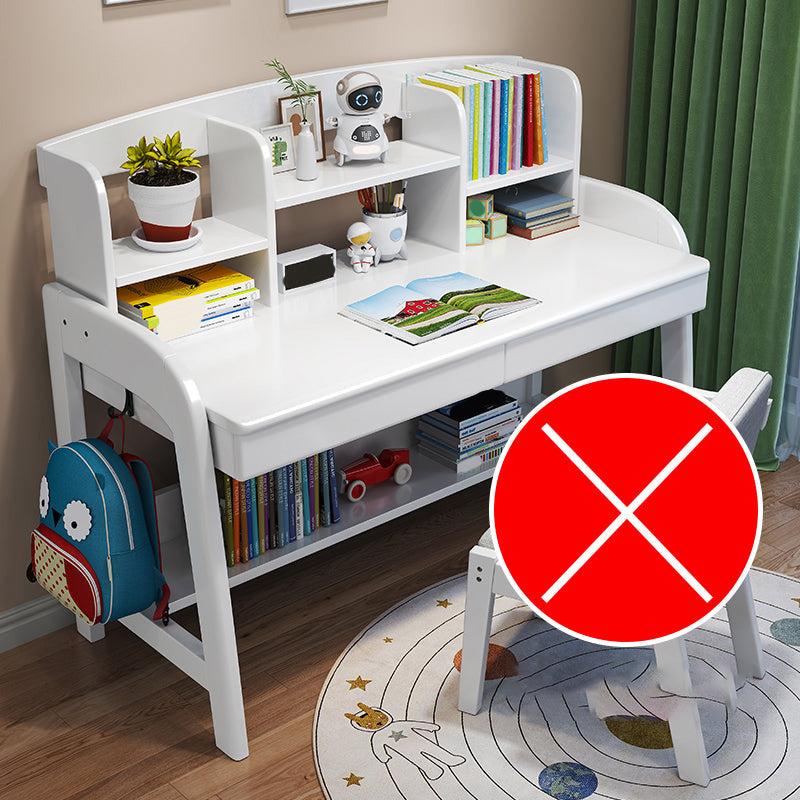 Modern Wood Verstelbaar Writing Desk Home Office Desk met planken