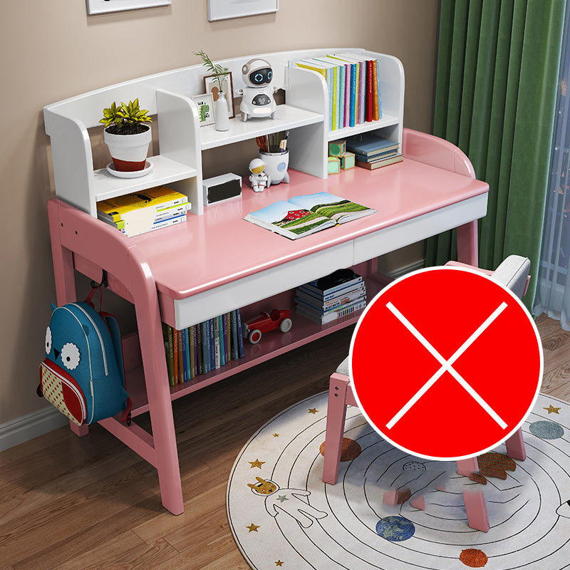 Modern Wood Verstelbaar Writing Desk Home Office Desk met planken