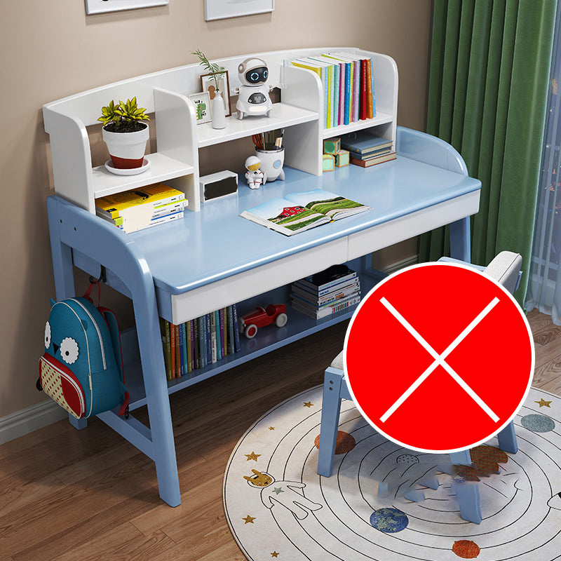 Modern Wood Verstelbaar Writing Desk Home Office Desk met planken