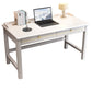 Contemporary Style Wood Office Desk Rectangular Shape Task Desk with 1/2 Drawers for Home