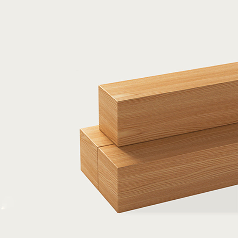 Bureau d'écriture en bois contemporain en bois H de bureau avec des jambes en bois