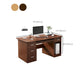 Engineered Wood Writing Desk Modern Executive Desk with Drawers Clearhalo 'furn' 'furn_office_desk' 'Furniture' 'Office Desks' 'Office Furniture' 'office_desk' 7586690