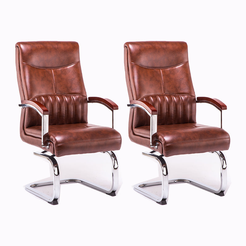 Modern Fixed Arms Task Chair Ergonomic Desk Chair for Office