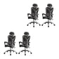 Modern Padded Arms Task Chair Mesh Back Desk Chair for Office