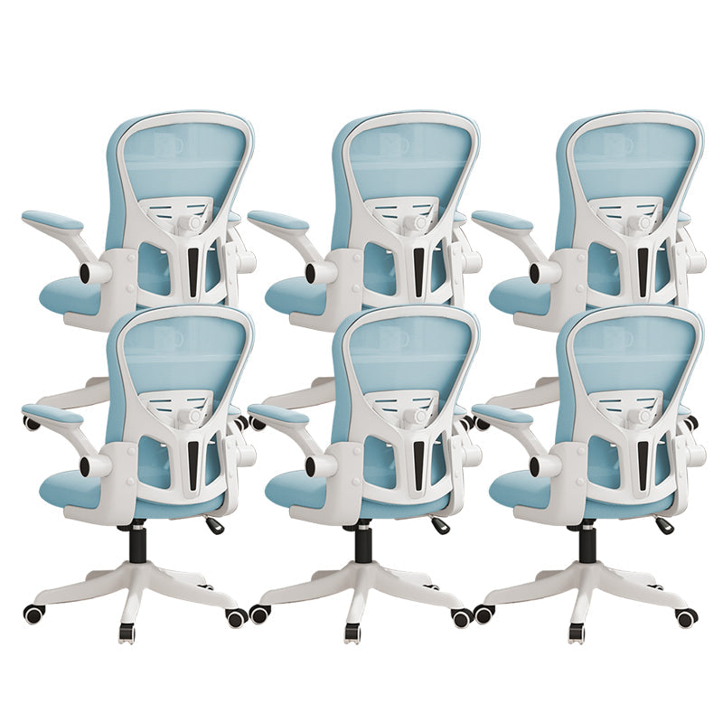 Sedia da ufficio ergonomica moderna sedia da retro a mesh per ufficio