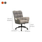 Modern Armless Office Chair Leather No Distressing Ergonomic Slide Chair with Wheels