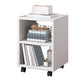 Modern Style Bookshelf Wooden Open Back Bookcase with Caster Wheels for Home Clearhalo 'Bookcases' 'furn' 'furn_bookcases' 'Furniture' 'Office Furniture' 7587265