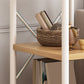 Modern Style Bookshelf Wooden Open Back Bookcase with Caster Wheels for Home Clearhalo 'Bookcases' 'furn' 'furn_bookcases' 'Furniture' 'Office Furniture' 7587266