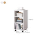 Modern Style Bookshelf Wooden Open Back Bookcase with Caster Wheels for Home Clearhalo 'Bookcases' 'furn' 'furn_bookcases' 'Furniture' 'Office Furniture' 7587275
