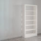 Modern Open Back Bookshelf Standard Metal Bookcase with Shelves
