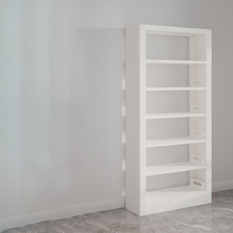 Modern Open Back Bookshelf Standard Metal Bookcase with Shelves