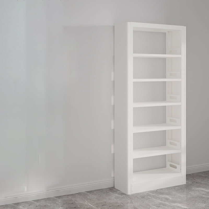 Modern Open Back Bookshelf Standard Metal Bookcase with Shelves