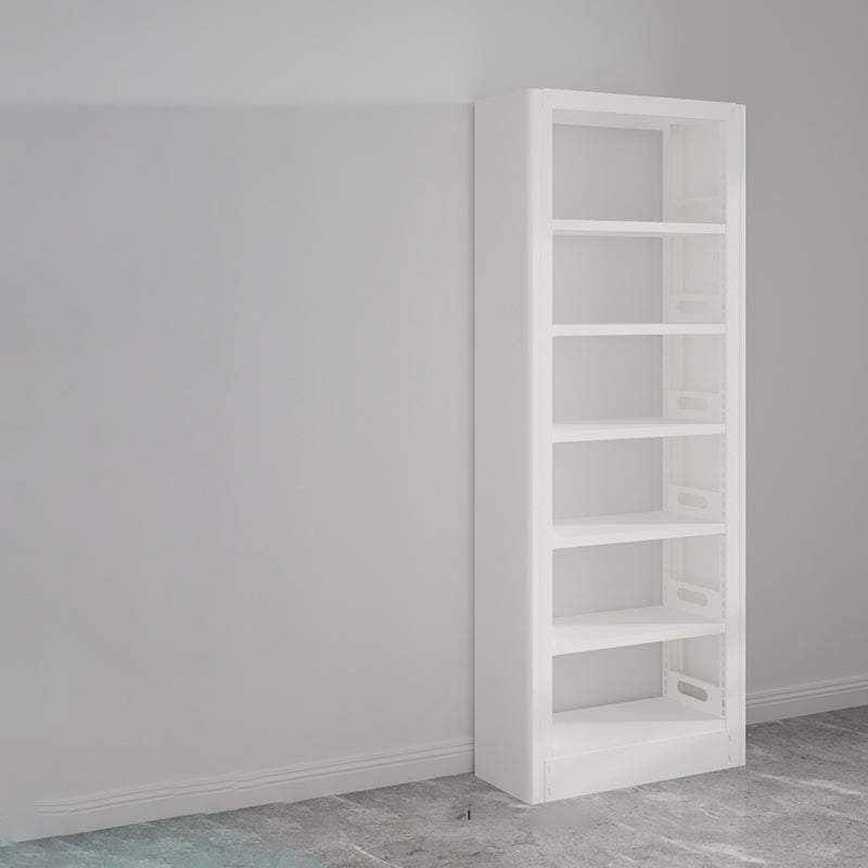 Modern Open Back Bookshelf Standard Metal Bookcase with Shelves