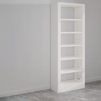 Modern Open Back Bookshelf Standard Metal Bookcase with Shelves