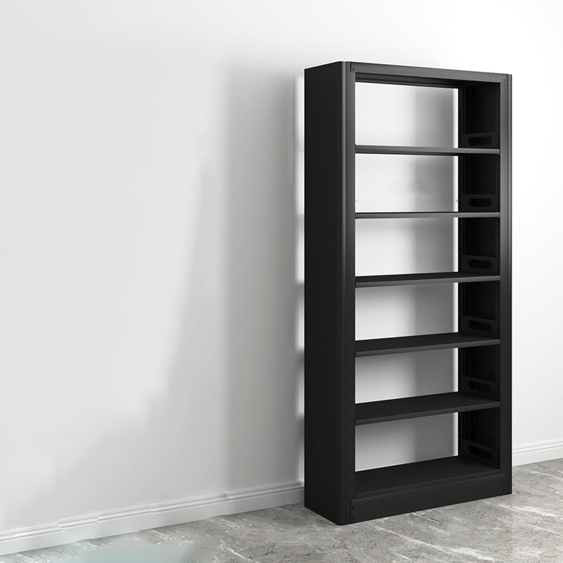 Modern Open Back Bookshelf Standard Metal Bookcase with Shelves