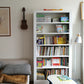 Modern Open Back Bookshelf Standard Metal Bookcase with Shelves
