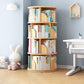 Engineered Wood Bookshelf Standard Contemporary Closed Back Bookcase 18.1"L x 18.1"W x 50.4"H Nut-Brown Clearhalo 'Bookcases' 'furn' 'furn_bookcases' 'Furniture' 'Office Furniture' 7587320