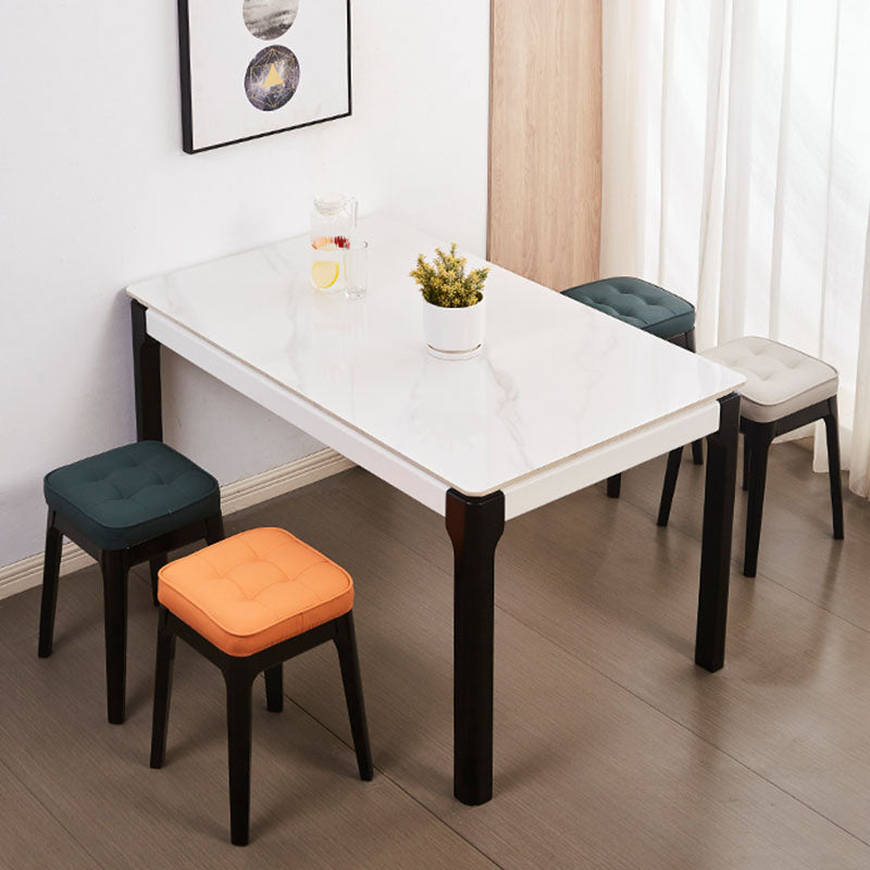 Contemporary Leather Standard Square Standard with Black/Brown/Grey Legs for Home Clearhalo 'furn' 'furn_ottomans_poufs' 'Furniture' 'Living Room Furniture' 'Ottomans & Poufs' 'ottomans_poufs' 7587500