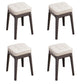 Contemporary Leather Standard Square Standard with Black/Brown/Grey Legs for Home Light Grey 4 Piece Set Gray Clearhalo 'furn' 'furn_ottomans_poufs' 'Furniture' 'Living Room Furniture' 'Ottomans & Poufs' 'ottomans_poufs' 7587530