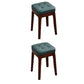 Contemporary Leather Standard Square Standard with Black/Brown/Grey Legs for Home Green 2 Piece Set Walnut Clearhalo 'furn' 'furn_ottomans_poufs' 'Furniture' 'Living Room Furniture' 'Ottomans & Poufs' 'ottomans_poufs' 7587533