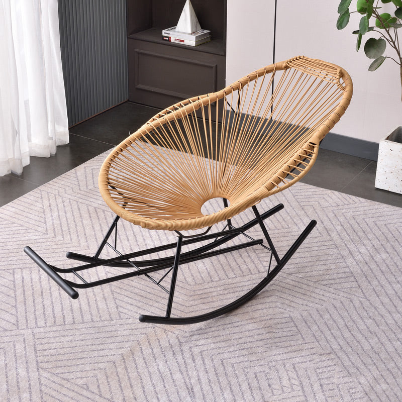 Simple Style Lounge Leisure Chaise Rocking Chair Home Iron Lazy Chair Clearhalo 'Chairs & Seating' 'furn' 'furn_rocking_chairs' 'Furniture' 'Living Room Furniture' 'Rocking Chairs' 'rocking_chairs' 7587549