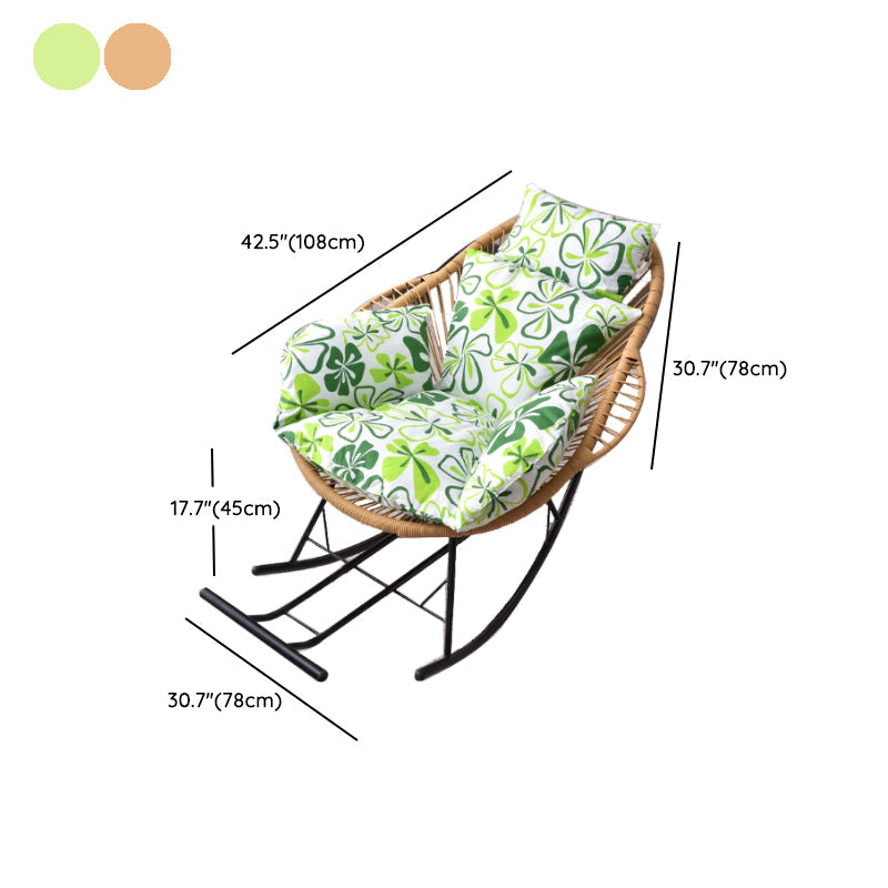 Simple Style Lounge Leisure Chaise Rocking Chair Home Iron Lazy Chair Clearhalo 'Chairs & Seating' 'furn' 'furn_rocking_chairs' 'Furniture' 'Living Room Furniture' 'Rocking Chairs' 'rocking_chairs' 7587556