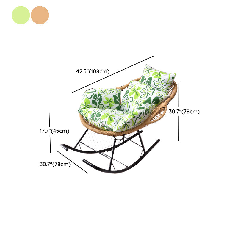 Simple Style Lounge Leisure Chaise Rocking Chair Home Iron Lazy Chair Clearhalo 'Chairs & Seating' 'furn' 'furn_rocking_chairs' 'Furniture' 'Living Room Furniture' 'Rocking Chairs' 'rocking_chairs' 7587557