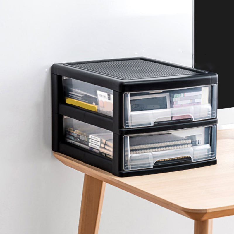 Moderno mobile trasparente verticale cassetti di plastica