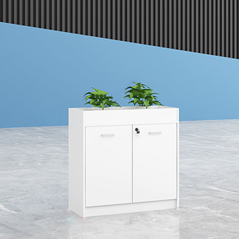 Modern Lateral Cabinet Wooden Frame Key Locking File Cabinet White Clearhalo 'Filing Cabinets' 'filling_cabinets' 'furn' 'furn_filling_cabinets' 'Furniture' 'Office Furniture' 7587660