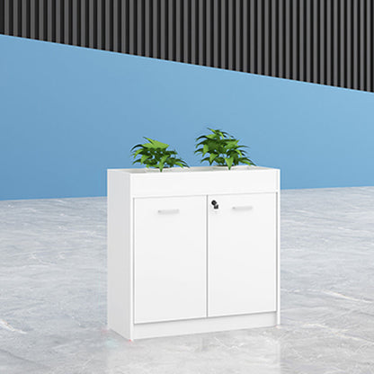 Modern Lateral Cabinet Wooden Frame Key Locking File Cabinet White Clearhalo 'Filing Cabinets' 'filling_cabinets' 'furn' 'furn_filling_cabinets' 'Furniture' 'Office Furniture' 7587660