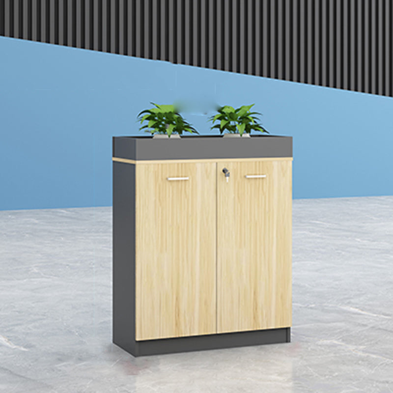 Modern Lateral Cabinet Wooden Frame Key Locking File Cabinet 31.5"L x 11.8"W x 39.4"H Clearhalo 'Filing Cabinets' 'filling_cabinets' 'furn' 'furn_filling_cabinets' 'Furniture' 'Office Furniture' 7587681