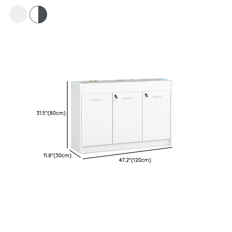 Modern Lateral Cabinet Wooden Frame Key Locking File Cabinet Clearhalo 'Filing Cabinets' 'filling_cabinets' 'furn' 'furn_filling_cabinets' 'Furniture' 'Office Furniture' 7587693