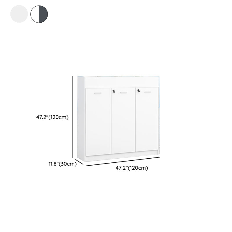 Modern Lateral Cabinet Wooden Frame Key Locking File Cabinet Clearhalo 'Filing Cabinets' 'filling_cabinets' 'furn' 'furn_filling_cabinets' 'Furniture' 'Office Furniture' 7587695