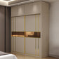 Modern Sliding Door Wardrobe Cabinet Bedroom Wooden Storage Armoire