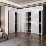 Bedroom Soft Close Doors Armoire Modern Style Wooden Wardrobe Cabinet