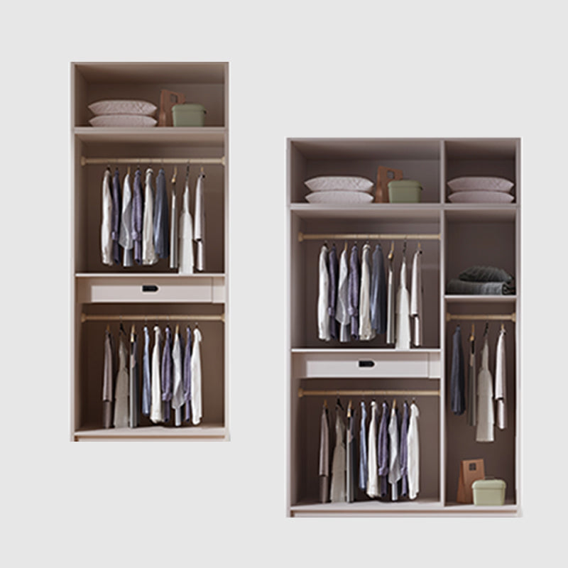 Camera da letto morbida porte chiuse armadi moderni moderni armadio del guardaroba in legno