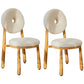 Nordic Armless Backrest Cushion Chair with Wooden Legs for Dining Room