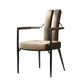 Modern Style Arm Chair Open Back Metal Dining Accent Chair for Home Clearhalo 'Dining Chairs' 'Dining Tables & Seating' 'dining_chair' 'furn' 'furn_dining_chair' 'Furniture' 'Kitchen & Dining Furniture' 7589247