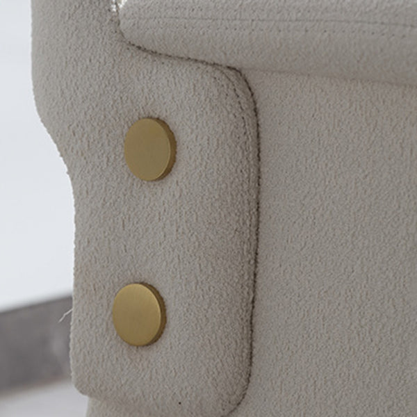 Silla de brazo de estilo moderno silla de comedor abierta de cuero de cuero para el comedor