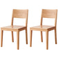 Nordic Armless Backrest Wood Chair with Wooden Legs for Dining Room Natural Solid Wood 2 Piece Set Clearhalo 'Dining Chairs' 'Dining Tables & Seating' 'dining_chair' 'furn' 'furn_dining_chair' 'Furniture' 'Kitchen & Dining Furniture' 7589354