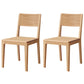 Nordic Armless Backrest Wood Chair with Wooden Legs for Dining Room Natural Ash 2 Piece Set Clearhalo 'Dining Chairs' 'Dining Tables & Seating' 'dining_chair' 'furn' 'furn_dining_chair' 'Furniture' 'Kitchen & Dining Furniture' 7589364