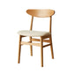 Contemporary Open Side Dining Chair Wooden Upholstered Chair for Dining Room