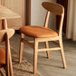 Contemporary Open Side Dining Chair Wooden Upholstered Chair for Dining Room