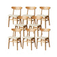 Contemporary Open Side Dining Chair Wooden Upholstered Chair for Dining Room