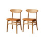 Contemporary Open Side Dining Chair Wooden Upholstered Chair for Dining Room