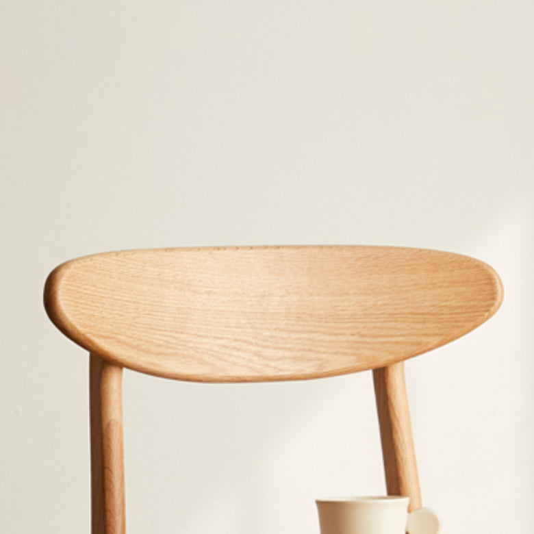 Contemporary Open Side Dining Chair Wooden Upholstered Chair for Dining Room