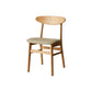 Contemporary Open Side Dining Chair Wooden Upholstered Chair for Dining Room