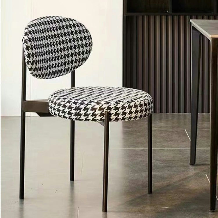 Silla lateral de estilo industrial silla de comedor lateral con marco de metal